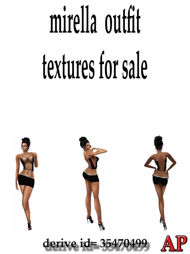 MIRELLA OUTFIT TEXTURES FOR IMVU