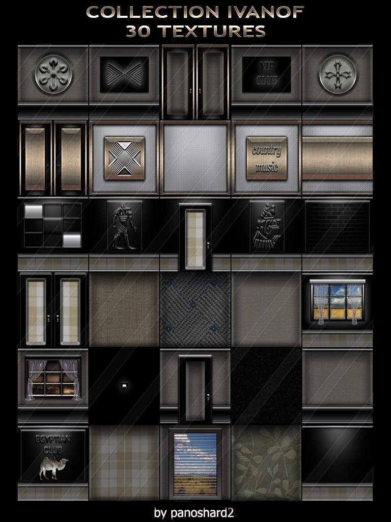 COLLECTION IVANOF 30 TEXTURES FOR IMVU CREATOR ROOMS