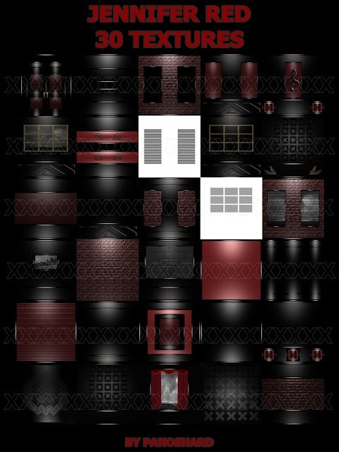 THREE TEXTURES ROOM PACK OFFER ( ZINA COLLECTION - JENIFER RED - MAGIC PURPLE )