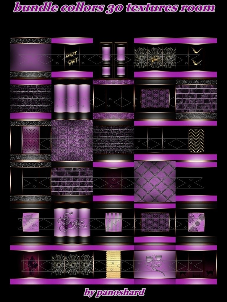 Bundle collors 30 textures imvu room - panoshard2 manufacture and sale