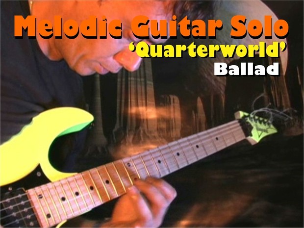 MELODIC BALLAD GUITAR SOLO QUARTER THEME WITH TAB AND BACKING TRACK