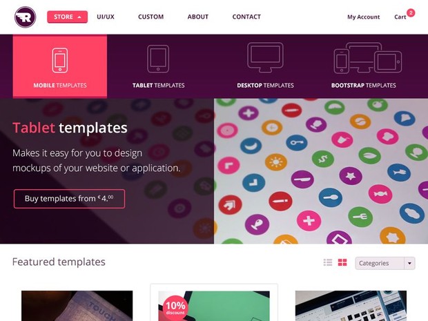 WiredPad Shop Mockup PSD