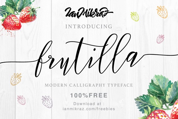 Frutilla Script Free Typeface