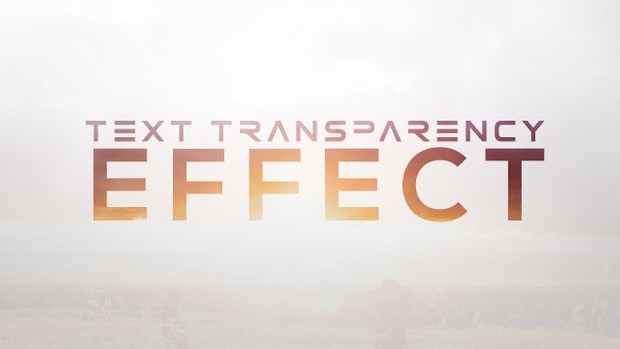 FREE Text Transparency Effect Template
